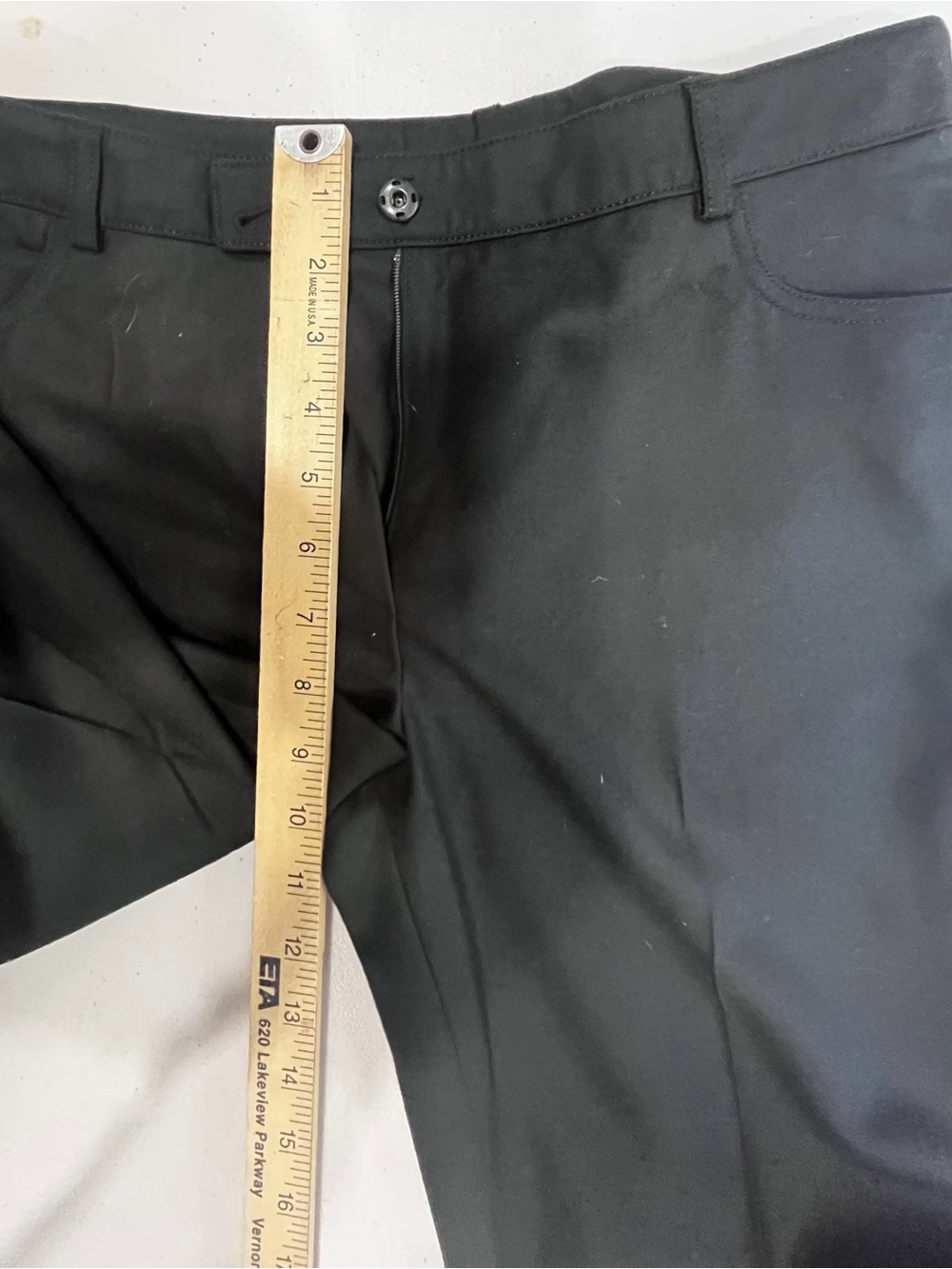 Akris Punto Black 100% Wool Natural Stretch Straight Leg Pants Size 4 - Picture 9 of 10